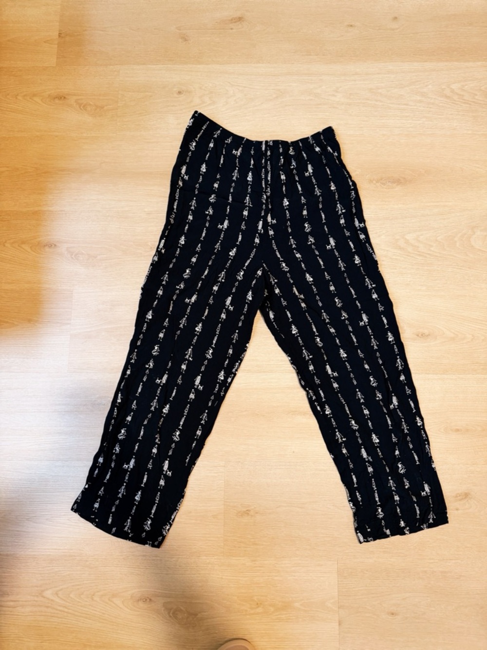 David Dart Patterned Ankle Pull-On Pants